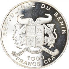 1000 Francs CFA German Football Champion of the World 1974 in Munich