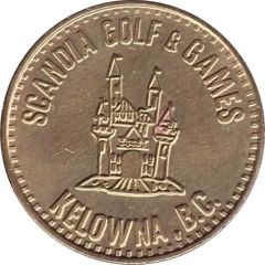 Game Token - Scandia Golf and Games Kelowna, B.C.