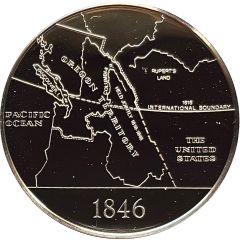 Medal - Medallic History of Canada Oregon Treaty