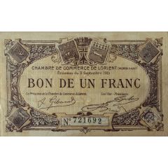 1 Franc - Chambre de Commerce de Lorient