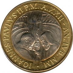 1000 Lire - Ioannes Paulus II Meeting with Bartholomew I