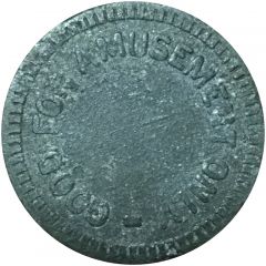 Token - Good For Amusement Only Zinc, 21 mm