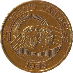 Mardi Gras Token - Krewe of Pontchartrain Children`s Fantasies, golden