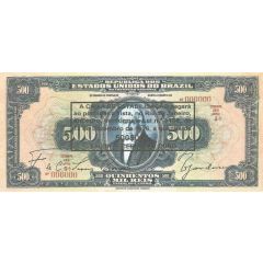 500 Mil Réis Caixa de Estabilização, overprint on 500 Mil Réis P# 91
