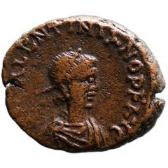 Nummus - Valentinian III CONCORDIA AVG, Cyzicus