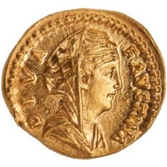 Aureus - Faustina the Elder AETERNITAS, Fortuna
