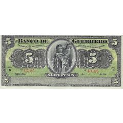 5 Pesos El Banco de Guerrero