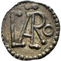 Denier - Carloman I moneyer Liutprand