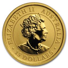15 Dollars - Elizabeth II 6th Portrait - Kangaroo - Gold Bullion Coin