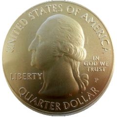 1/4 Dollar `Washington Quarter` El Yunque National Forest Puerto Rico - Silver 5 oz Bullion