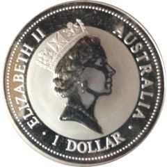 1 Dollar - Elizabeth II 3rd Portrait - Australian Kookaburra