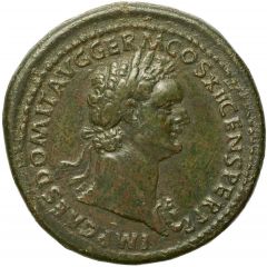Sestertius - Domitian S C, Rhenus
