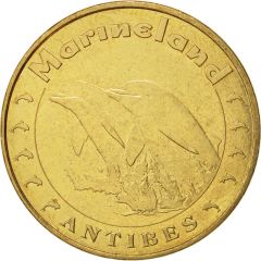 Monnaie de Paris Tourist Token - Antibes Marineland - Les dauphins - 10 dauphins