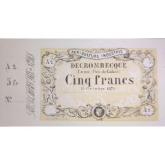 5 Francs - Decrombecque