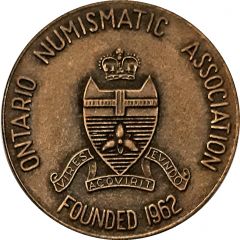 Medal - Ontario Numismatic Association Convention 1973 Waterloo, Ontario