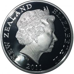 1 Dollar - Elizabeth II 4th Portrait, All Blacks, Silver Proof