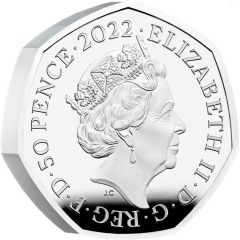 50 Pence - Elizabeth II Alan Turing, Silver Piedfort