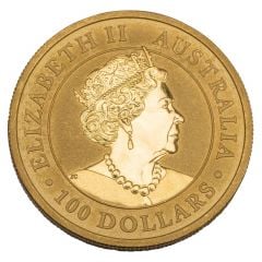 100 Dollars - Elizabeth II 6th Portrait - Kangaroo - Gold Bullion Coin