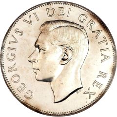 50 Cents - George VI w/o IND:IMP: