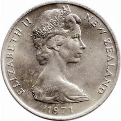 20 Cents - Elizabeth II 2nd portrait, Kiwi
