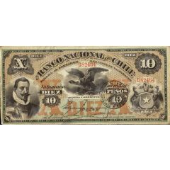 10 Pesos Banco Nacional de Chile