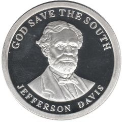 1 oz Silver Jefferson Davis $50