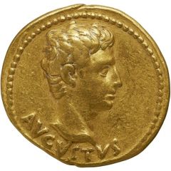Aureus - Augustus S P Q R CL V, Victory