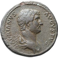 Sestertius - Hadrian INDVLGENTIA AVG COS III P P S C, Indulgentia