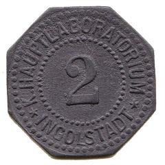 2 Pfennig - Ingolstadt K. Hauptlaboratorium