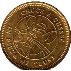 Token - Chuck E Cheese Bilingual, Brass