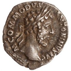 Denarius - Commodus TR P VII IMP V COS III P P, Salus