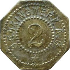 2 Pfennigs - Hildesheim Senkingwerk A.G.