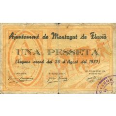 1 Peseta Montagut de Fluvià