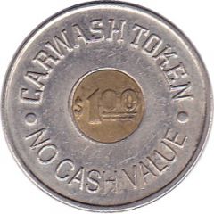 1 Dollar - Car Wash Token No Cash Value
