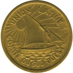 10 Centimes - Comité Régional - Toulouse [31] Brass