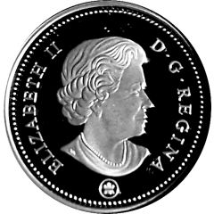 50 Cents - Elizabeth II Canada 150 Logo