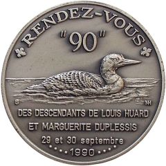 Medal - Meeting of the descendants of Louis Huard