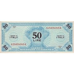 50 Lire Allied Military Currency