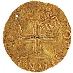 1000 Réis - João IV Countermark `1U` over 500 Reais - Sebastião I