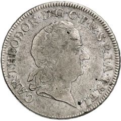 1/2 Thaler - Charles Theodore Konventionstaler