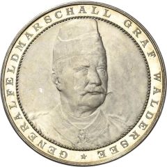 Medal - Generalfeldmarschall Alfred, Graf von Waldersee Travel to China on the steamer Sachsen