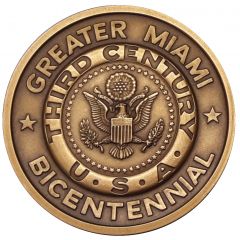 Medal - Greater Miami Bicentennial Miami, Florida