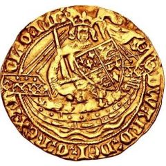 1/2 Noble - Edward III Transitional treaty period