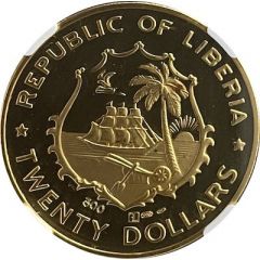 20 Dollars Inauguration of President Tolbert
