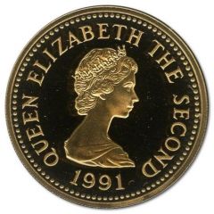 1 Pound - Elizabeth II Clipper, Percy Douglas, Gold Proof