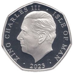 50 Pence - Charles III Anthem - Long to Reign Over Us, Silver Proof Colourised