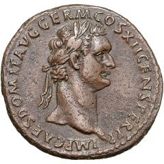 As - Domitian VIRTVTI AVGVSTI S C, Virtus