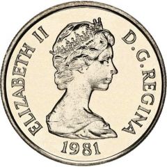 1/4 Crown - Elizabeth II 2nd portrait