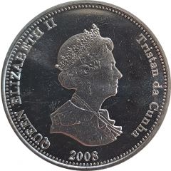 1 Crown - Elizabeth II 4th portrait, coloured
