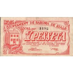 1 Peseta Baronia de Rialb